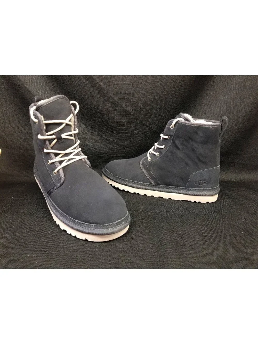 UGG Men's HARKLEY Pull-on 1016472M True Navy suede Boots Size 13 NEW NO BOX!